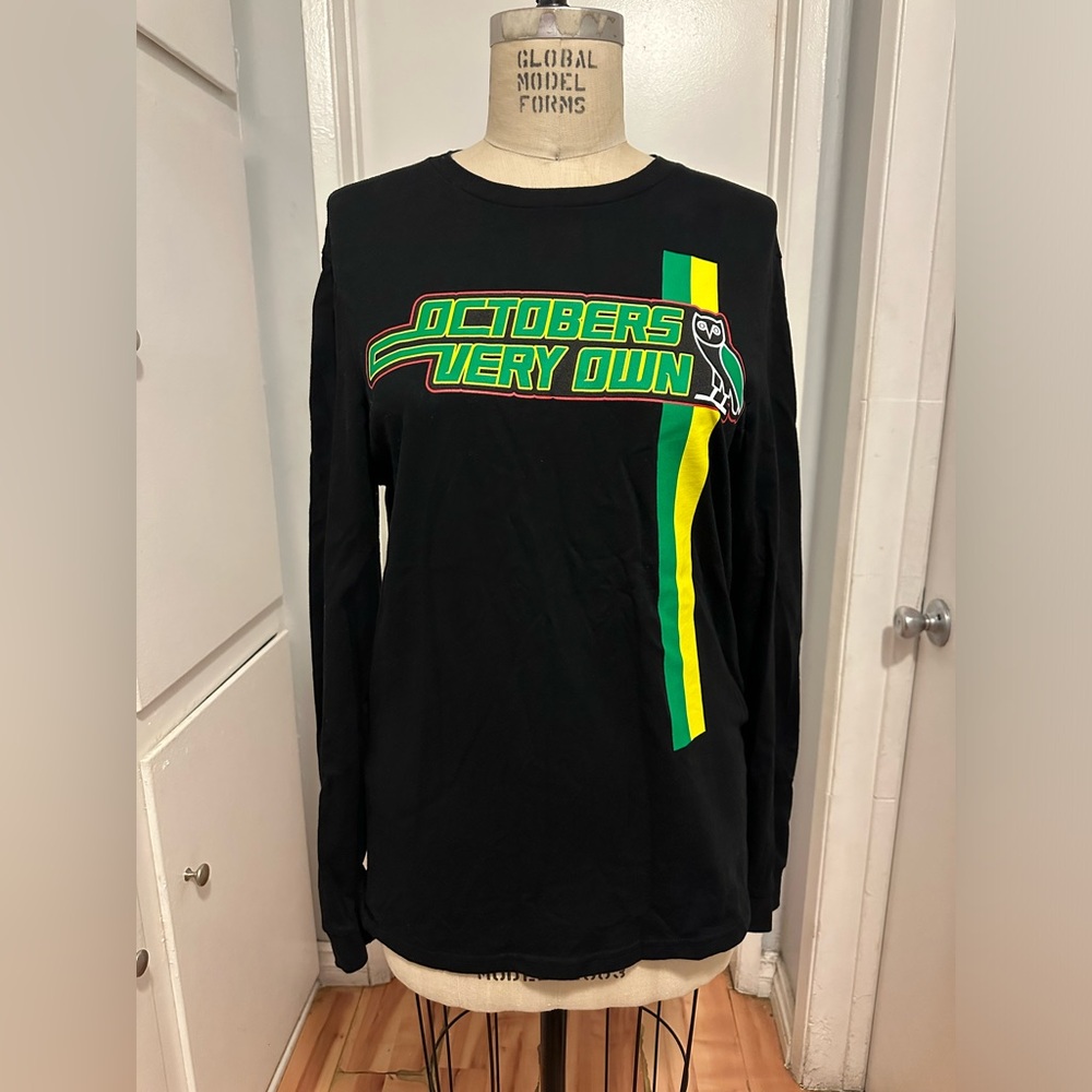 Octobers Very Own Drake Long Sleeve Shirt Size Large